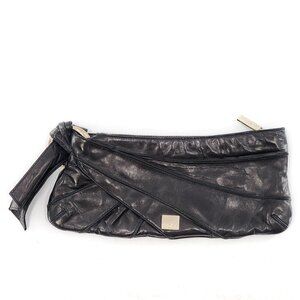 KOOBA Black Buttery Soft Leather Clutch